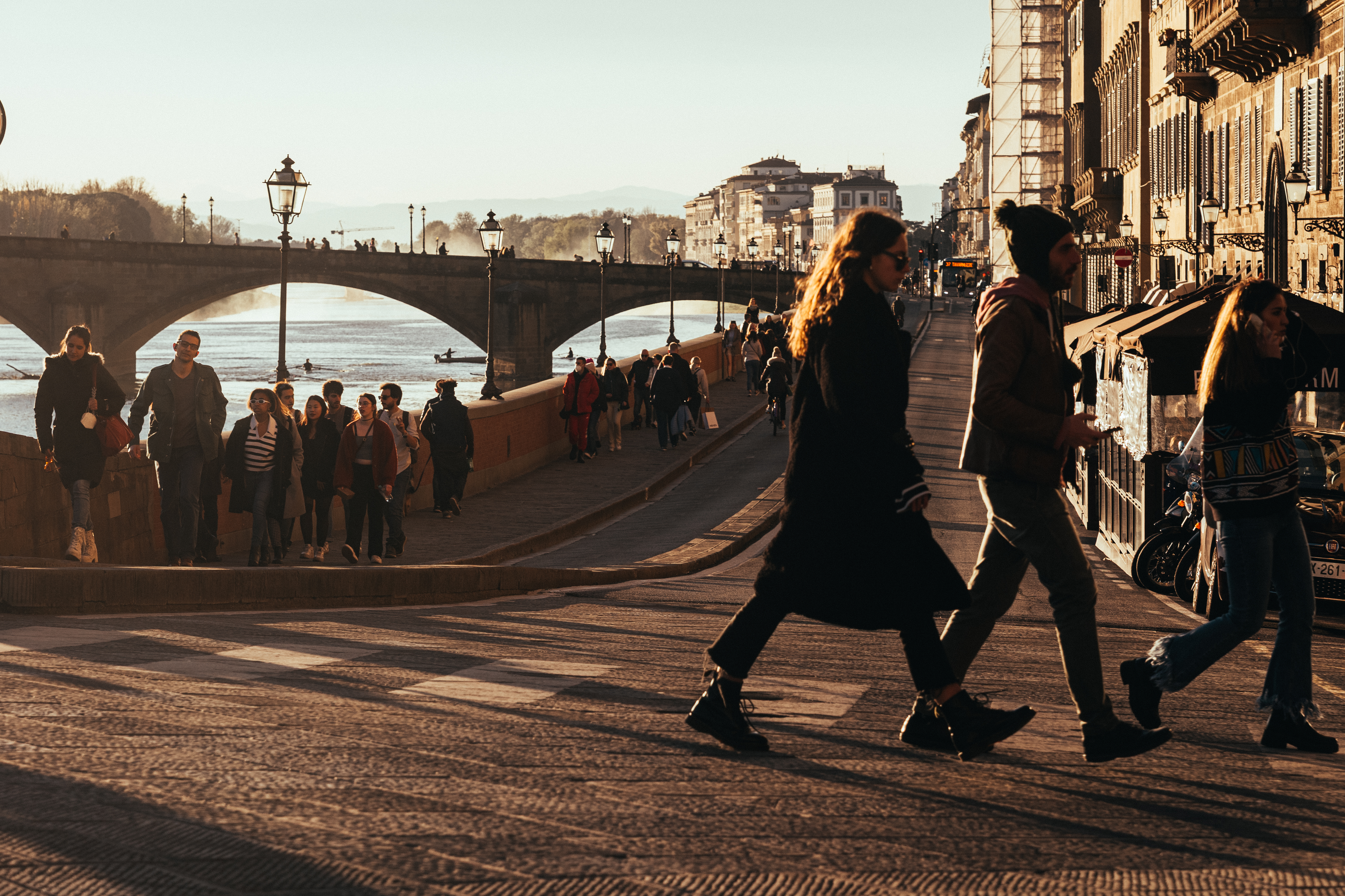 Florence, Italy with the Arno River and Duomo